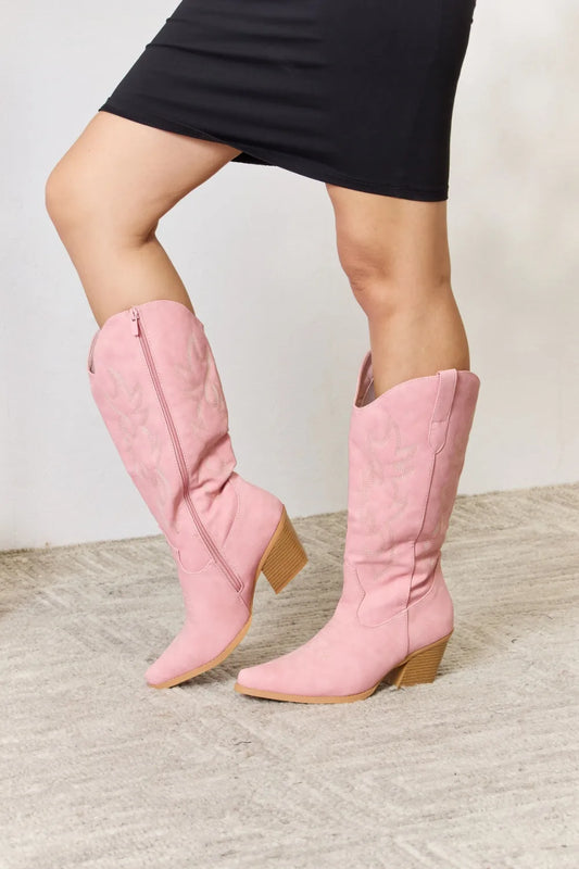 Forever Link Knee High Cowboy Boots eeb2d65198f54dd8b22cb4e941bfed2a-Max