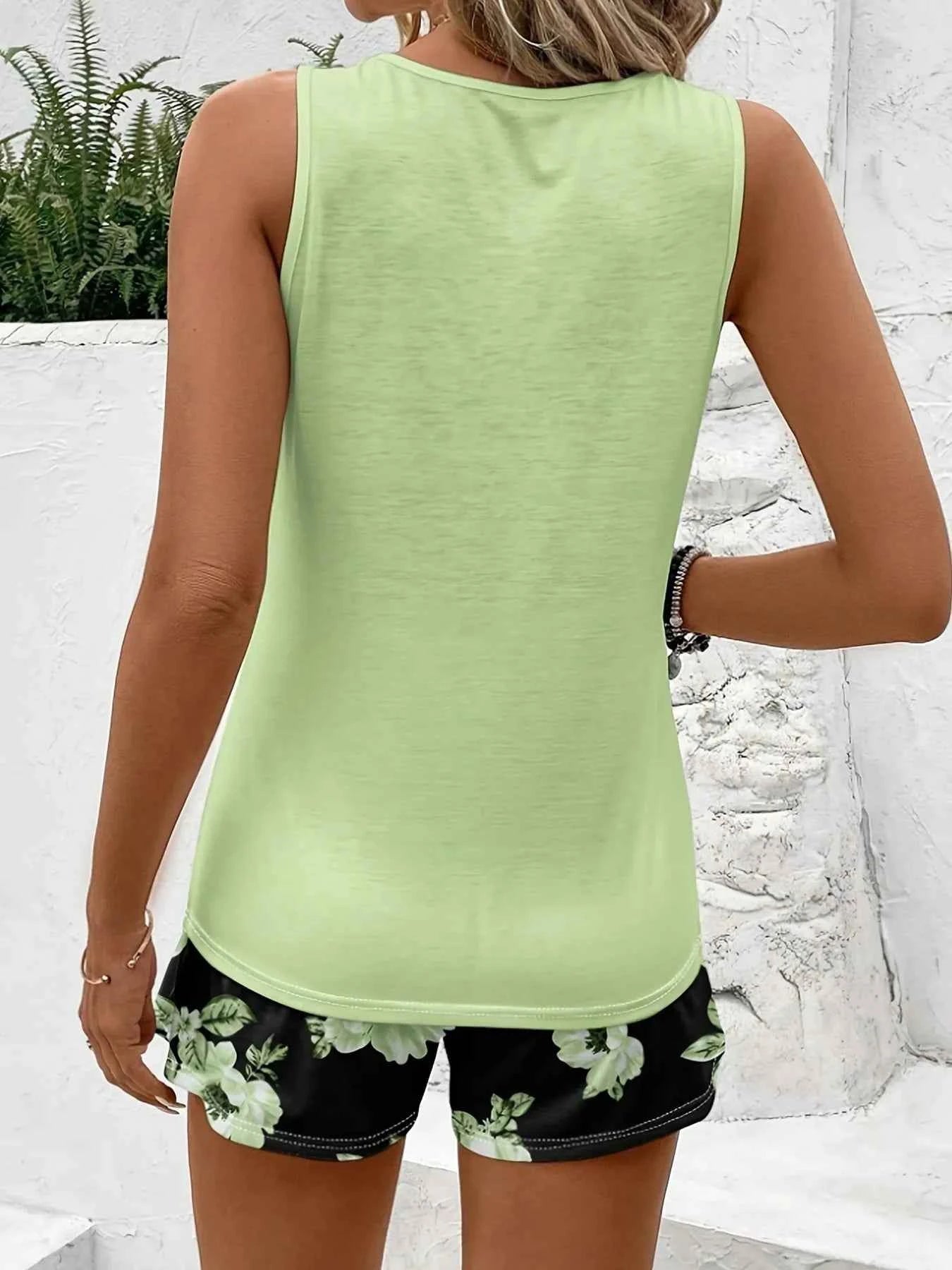 Round Neck Tank and Shorts Set eec05f494b2f422ebc3e1ec8c5b06d5e-Max-Origin