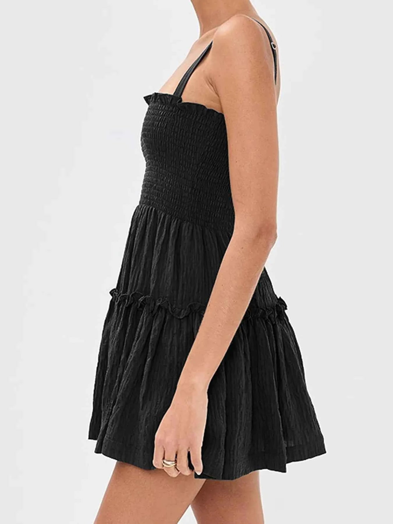 Smocked Frill Cami Mini Dress eec0e7bbd8cc4672a2e3e9afcdd4a759-Max-Origin