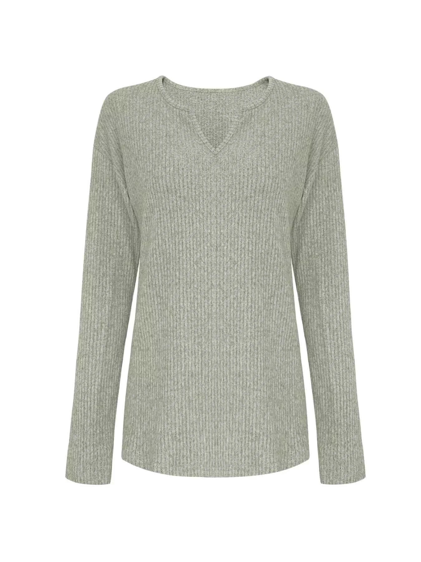 Ribbed Knit Long Sleeve Top and Pants Set eecfa5768c1149e1babbe5dce18c8cd0-Max-Origin