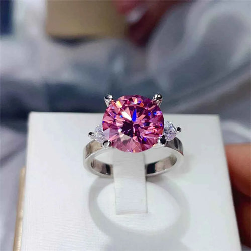 5 Carat Moissanite 925 Sterling Silver Ring Pink eedd6bc3-3137-4b54-91ac-395580b79fff-Max-Origin