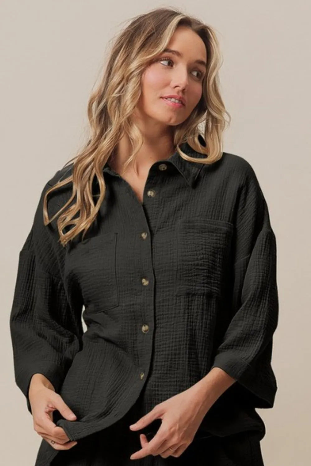 BiBi Crinkle Gauze Shirt and Short Set eee79042-cca3-4432-824e-48f980244b94-Max-Origin