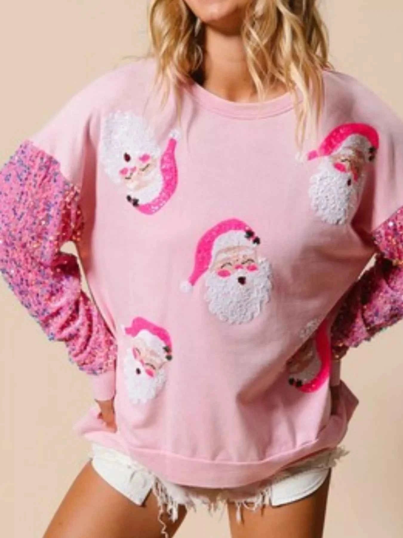 Christmas Theme Sequin Long Sleeve Sweatshirt ef1be77d-c8bf-4cc1-a340-d051df81c966-Max-Origin