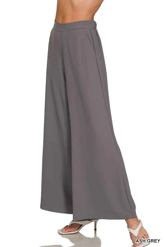 Relaxed Fit Elastic Waisted Wide Leg Pants ef431476fcfb47eb9032d982c0ee39e3-Max-Origin