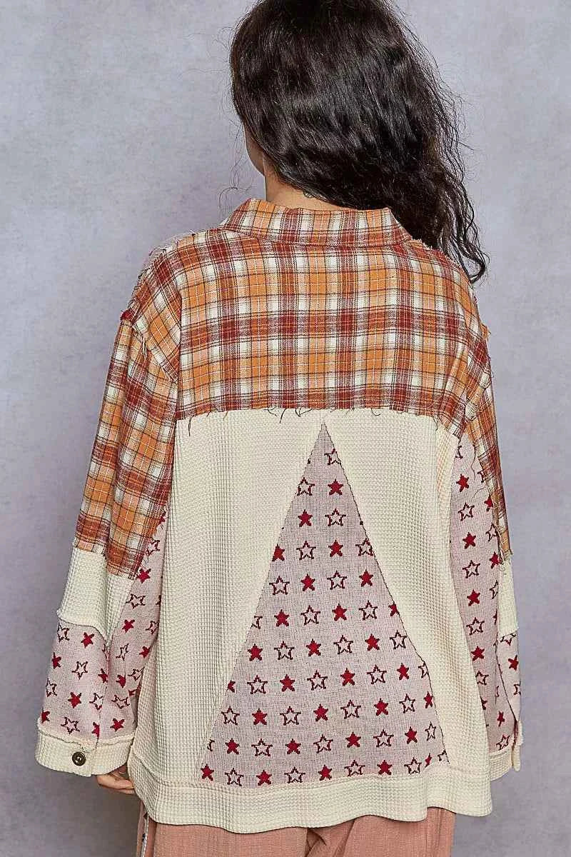 POL Plaid Contrast Button Down Shacket ef4a5f0e-f8a9-46f4-952a-bb2d82bff2ff-Max-Origin