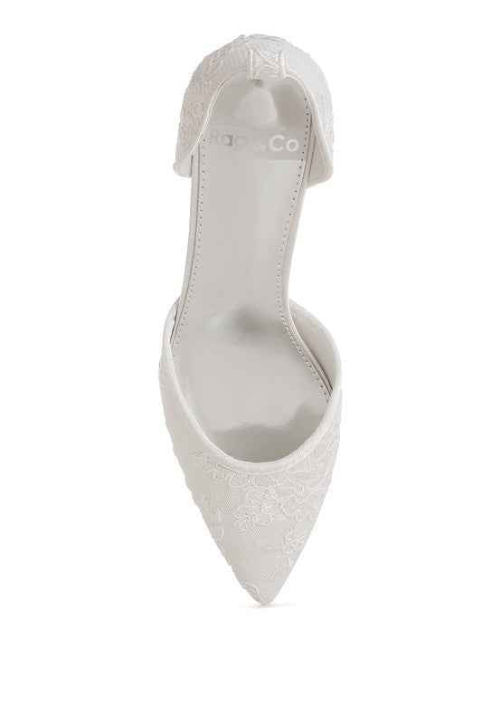 Laika Lace Kitten Heel Sandals ef536180-fa4b-4549-ae4a-95ad7e408bd7