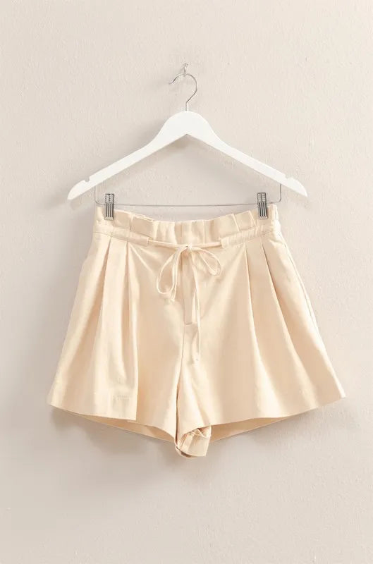 High-Waisted Washed Twill Paperbag Shorts ef5d0faa928b4140a781b40dd1111265-Max-Origin