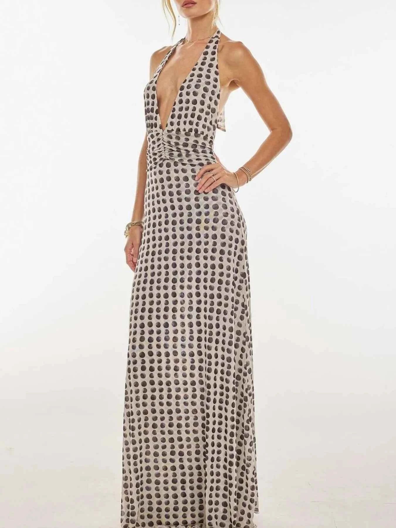 Floral Halter Neck Deep V Maxi Dress efad0ee0-1183-4d85-8256-7fe3598a610f-Max-Origin