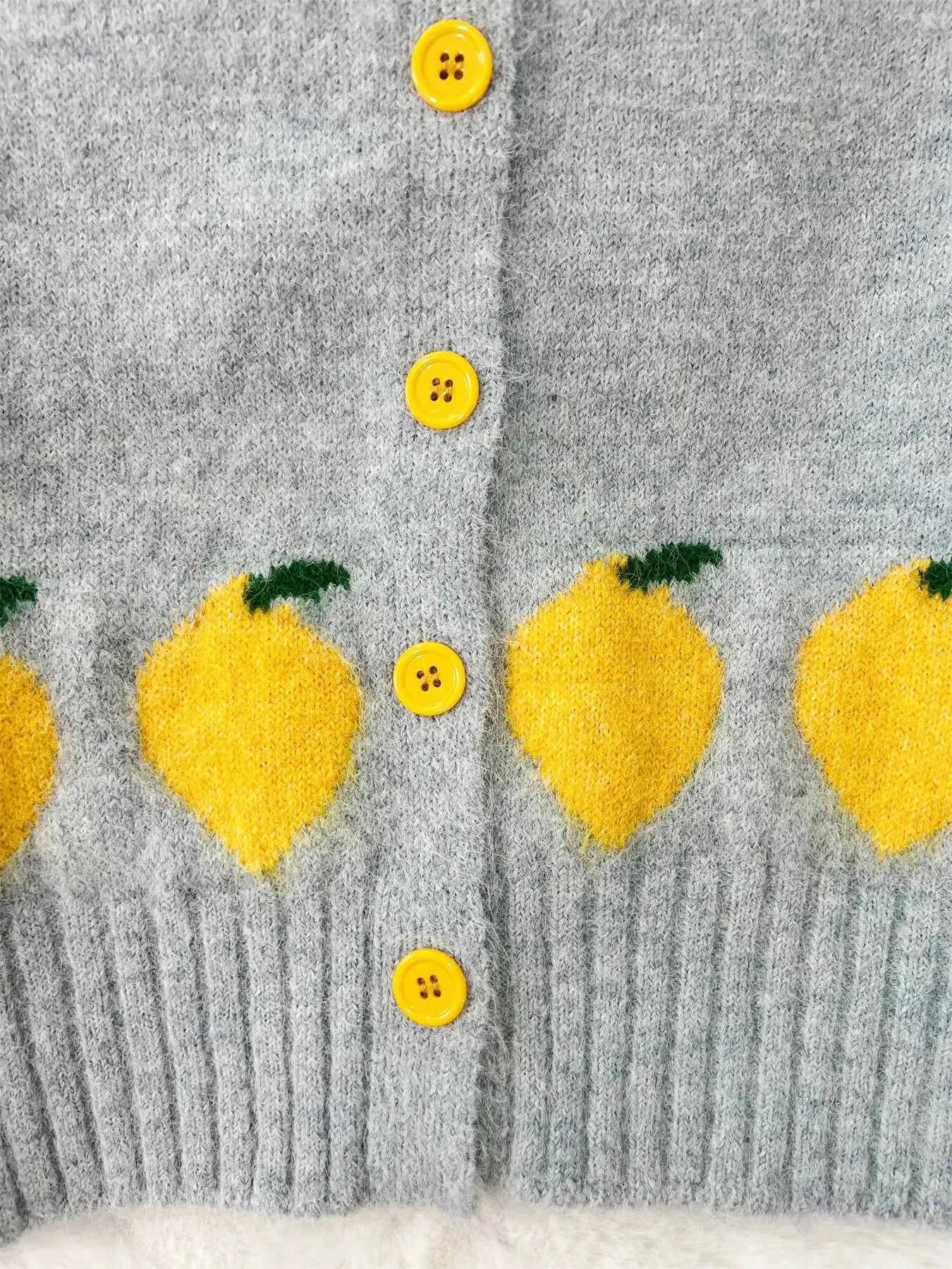 Lemon Pattern Button-Up Cardigan efb8a038df754a4ca553f8947f6bfd60-Max-Origin