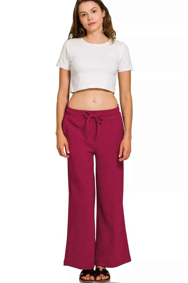 Zenana Ribbed Round Neck Pullover and Drawstring Pants Set efe07a5f01f640b091ad162ebce25944-Max-Origin
