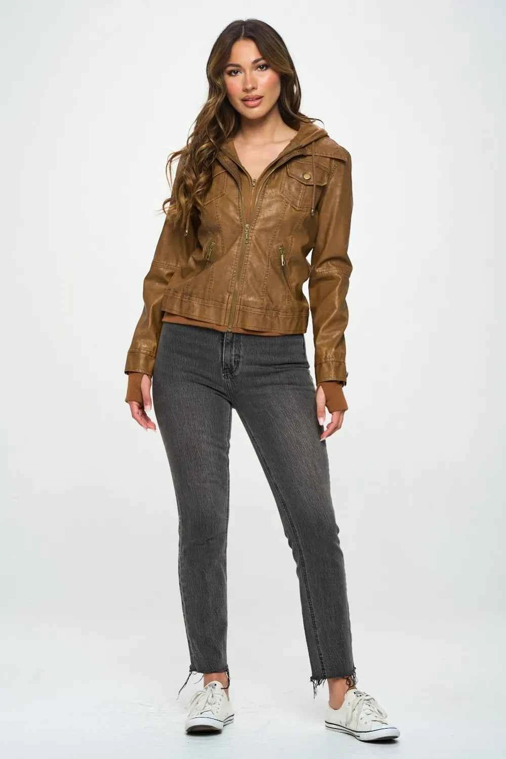Coalition LA Double Zip Hooded Long Sleeve Jacket efe1a01c-5440-4f83-8088-a3253ff768f4-Max