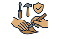 Ethical Craftsmanship icon with transparent background