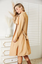 Culture Code Full Size Tied Trench Coat with Pockets f00913130e6e4a8bbf1eee6c62c02c16-Max