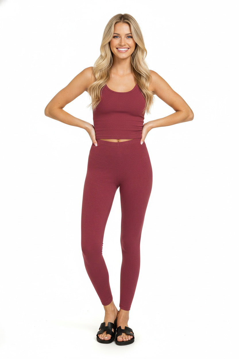 Zenana Premium Cotton Full Length Leggings f009dc96-58b0-4d77-afa9-76d031e7c35d-Max