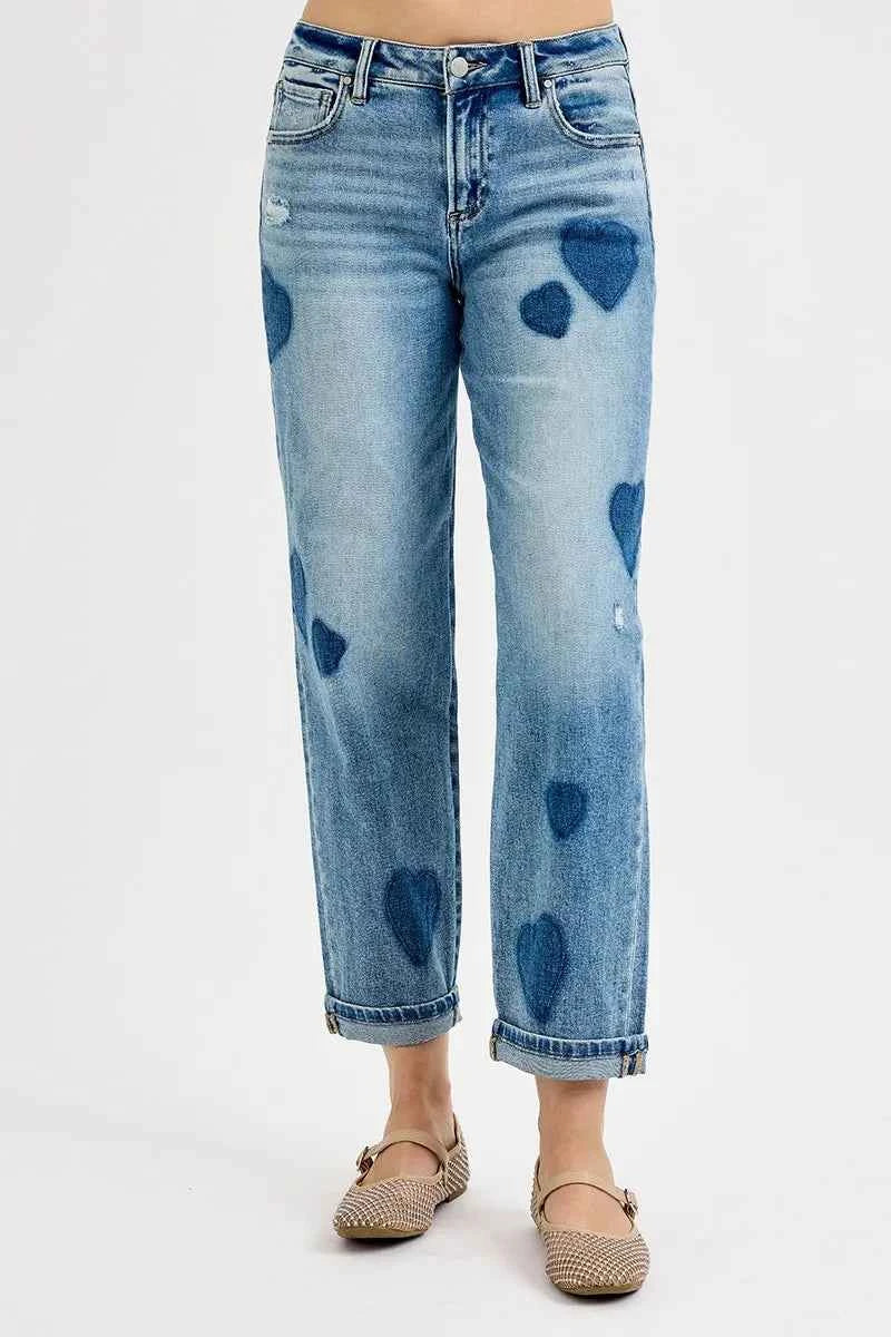 RISEN Full Size Mid Rise Fit-boyfriend Heart Shade Jeans Plus Size f00d0596d1474877980885612fdeb091-Max-Origin