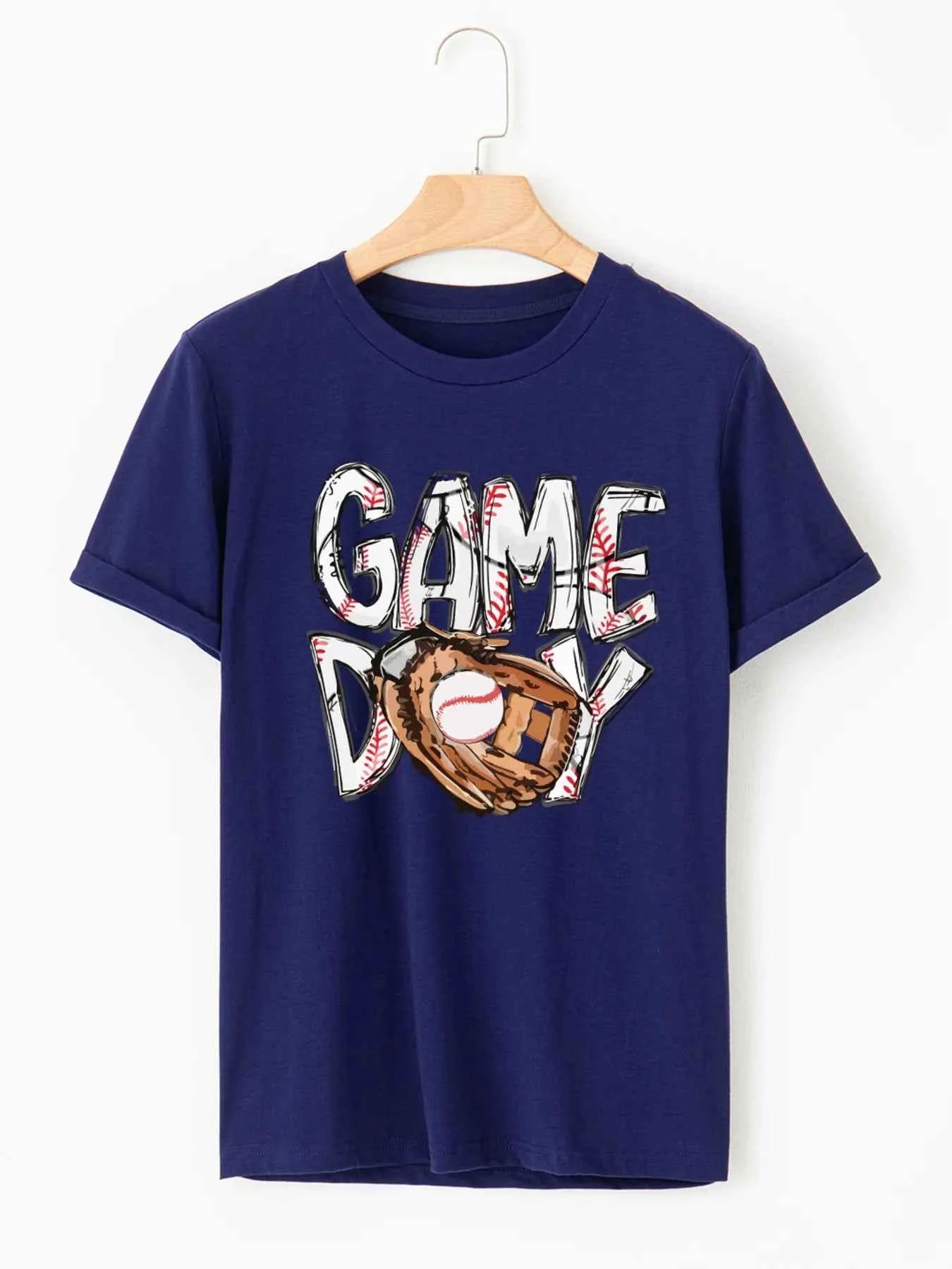 GAME DAY Graphic Short Sleeve T Shirt f0113a121ed249cfb0c00d8ebc0bd19d-Max-Origin