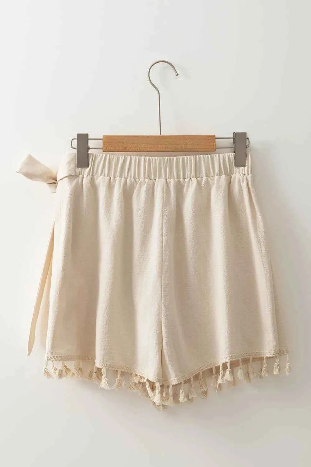 Tassel Trim Wrap Knot Side Mini Skort f03d3528-a368-4499-bd8b-d5d09ee0b8c0-Max