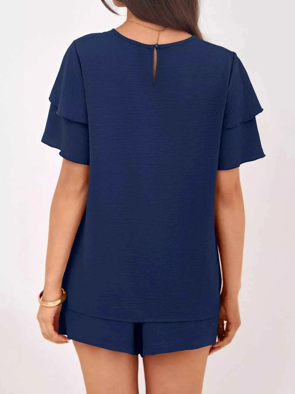 Ruffle Sleeve Top and Shorts Two-Piece Set f05e3e4f-48e4-4d93-bf7a-abdaf29f0245-Max-Origin