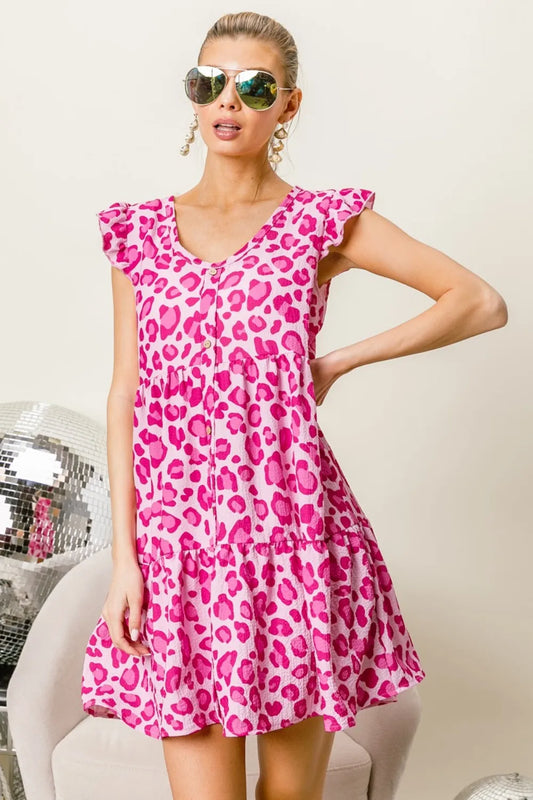 Leopard Cap Sleeve Tiered Mini Dress f06435cf-fb68-46d5-b604-9850e5934103-Max