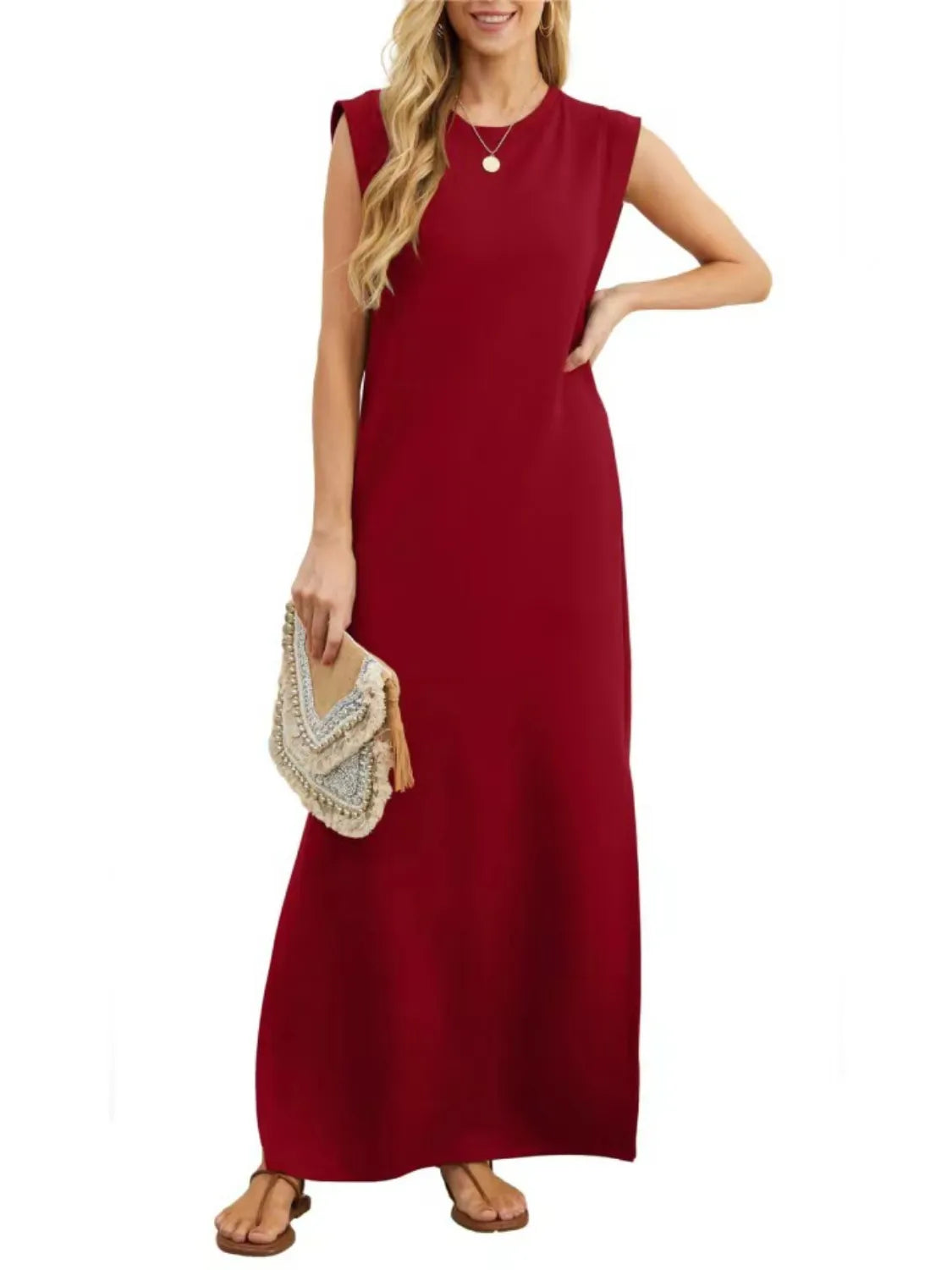 Full Size Slit Round Neck Sleeveless Maxi Tank Dress Plus Size f069d4e6-1ba8-4f45-a7d2-5a7b35efee6a-Max-Origin