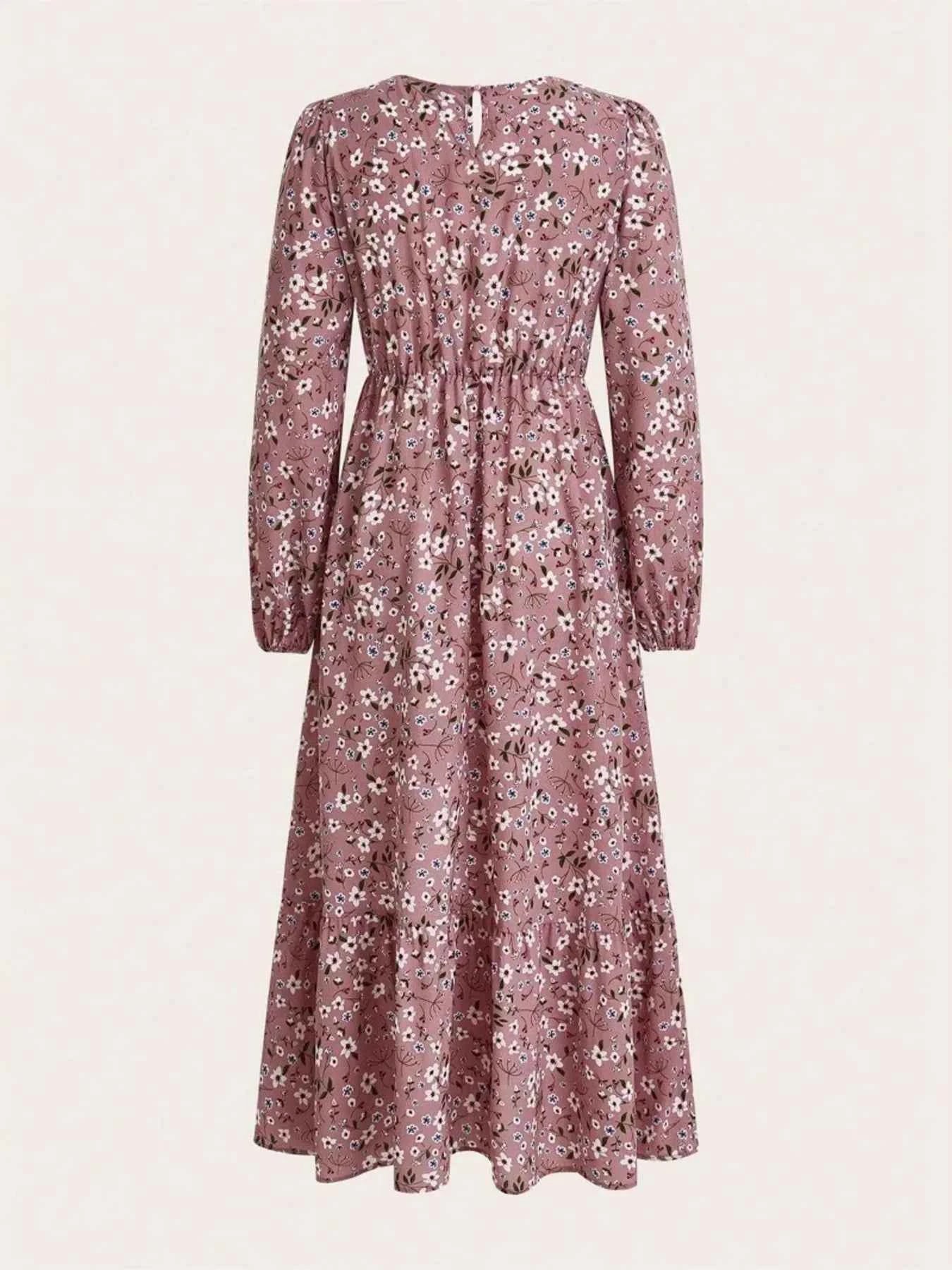 Floral Print Balloon Sleeve Maxi Dress f07e7a2e796a4446bf1efcbee9b7ecb2-Max-Origin