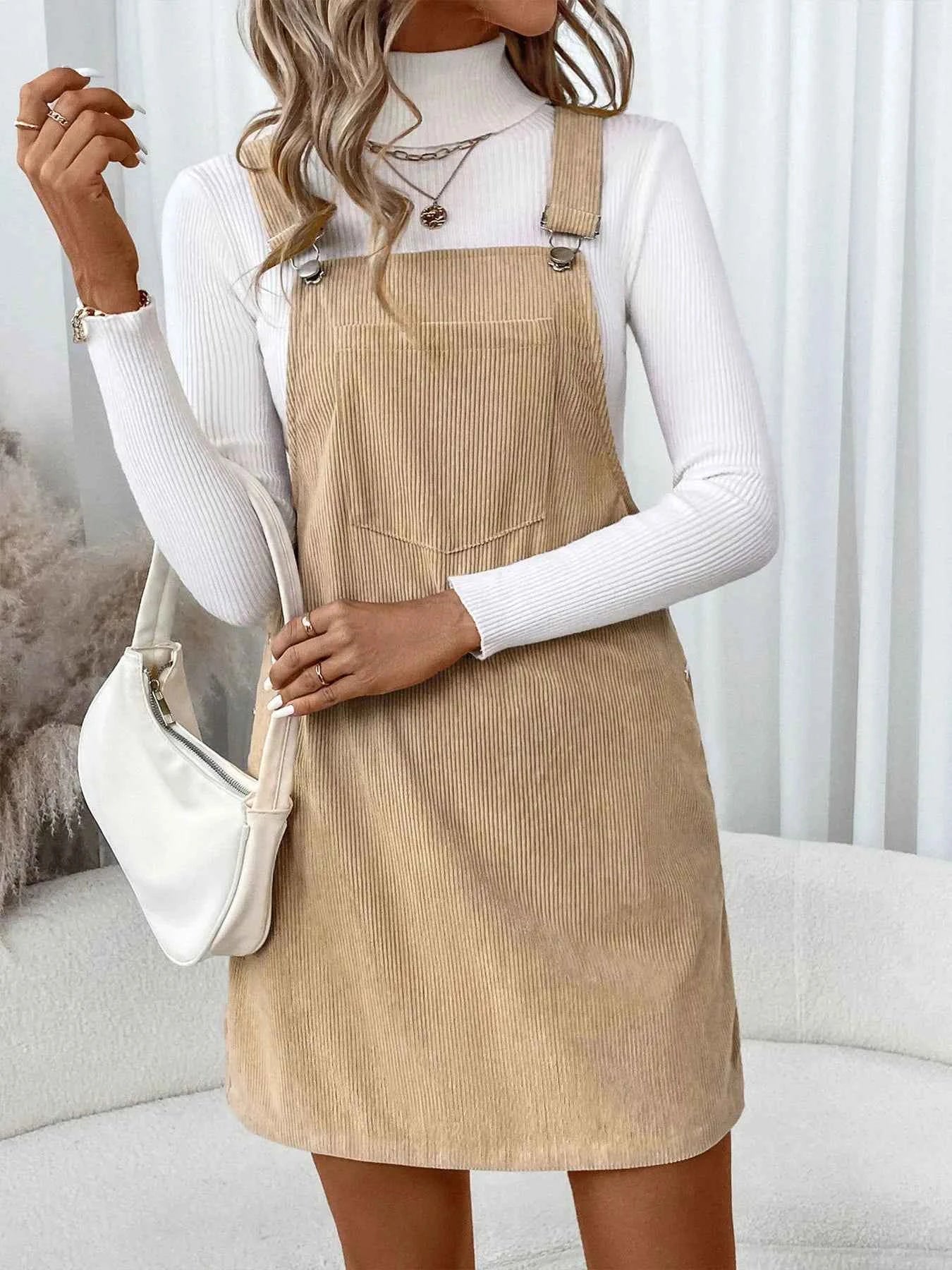 Corduroy Overall Dress with Pocket f08e1d7bb2364408960c9573fa8ed83b-Max-Origin