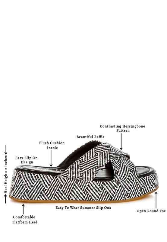 Modura Raffia Flatform Slip Ons f09b5234-55e3-4456-bfc9-6558c5722edd