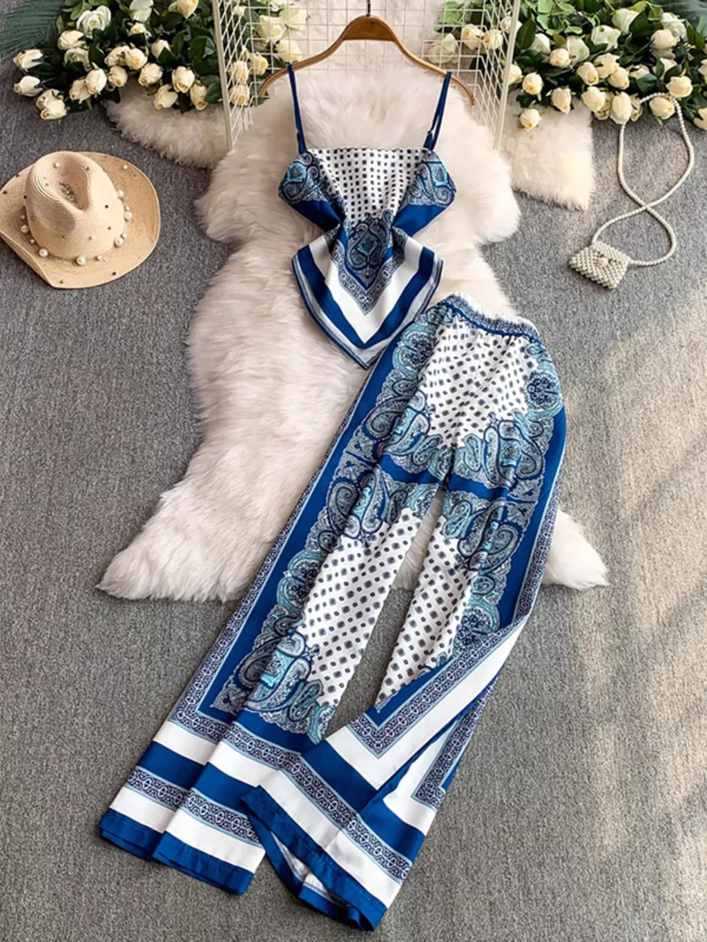 Tie Back Printed Cami and Pants Set f0b6c63c88964f9a90a298201e0b91b6-Max-Origin