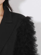 One Button Mesh Long Sleeve Blazer f0c1f65f-66b9-4171-b610-e6dc147d5886-Max-Origin