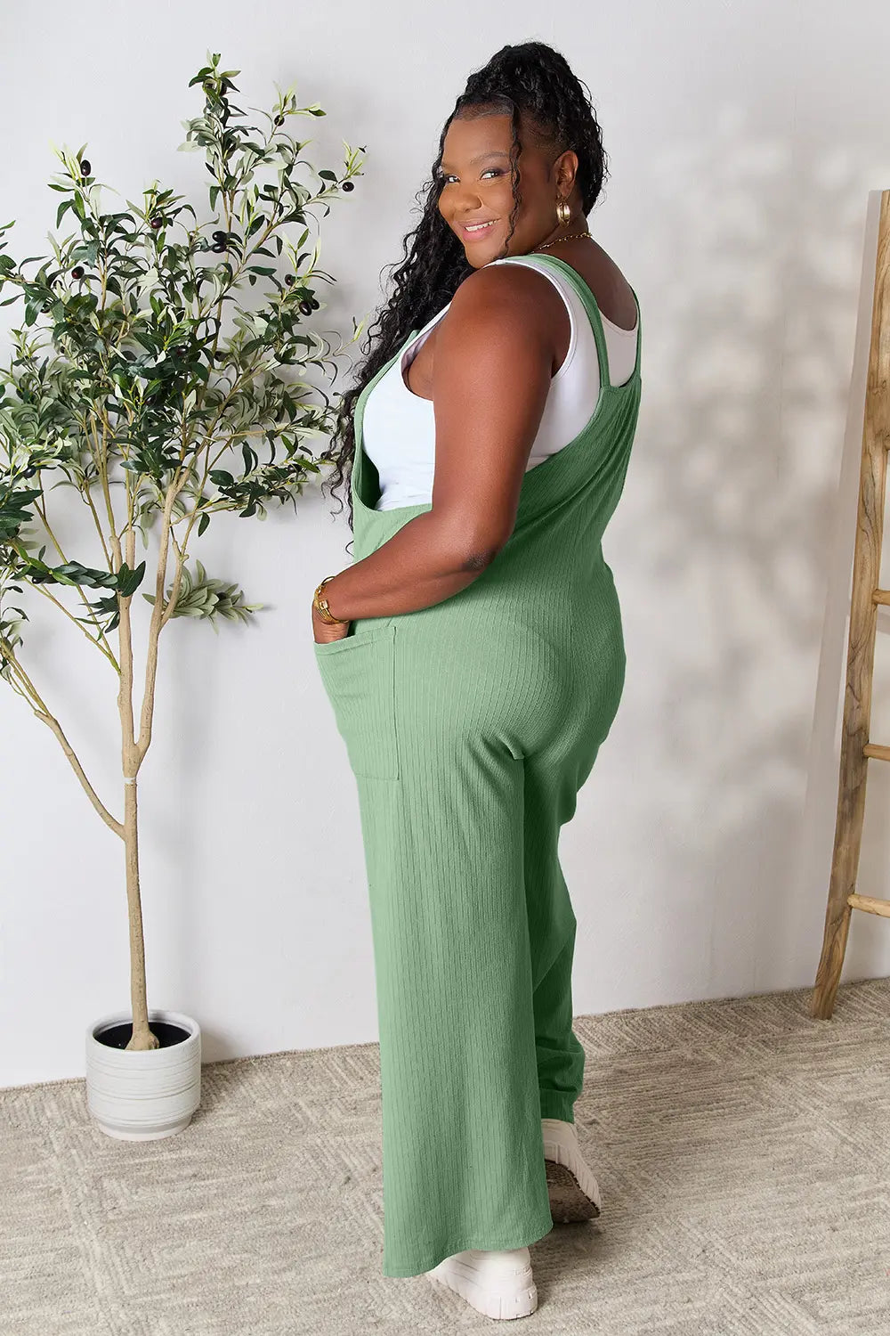 Double Take Full Size Wide Strap Overall with Pockets f0d3b2f34fed4720abfeb52687eaedfa-Max