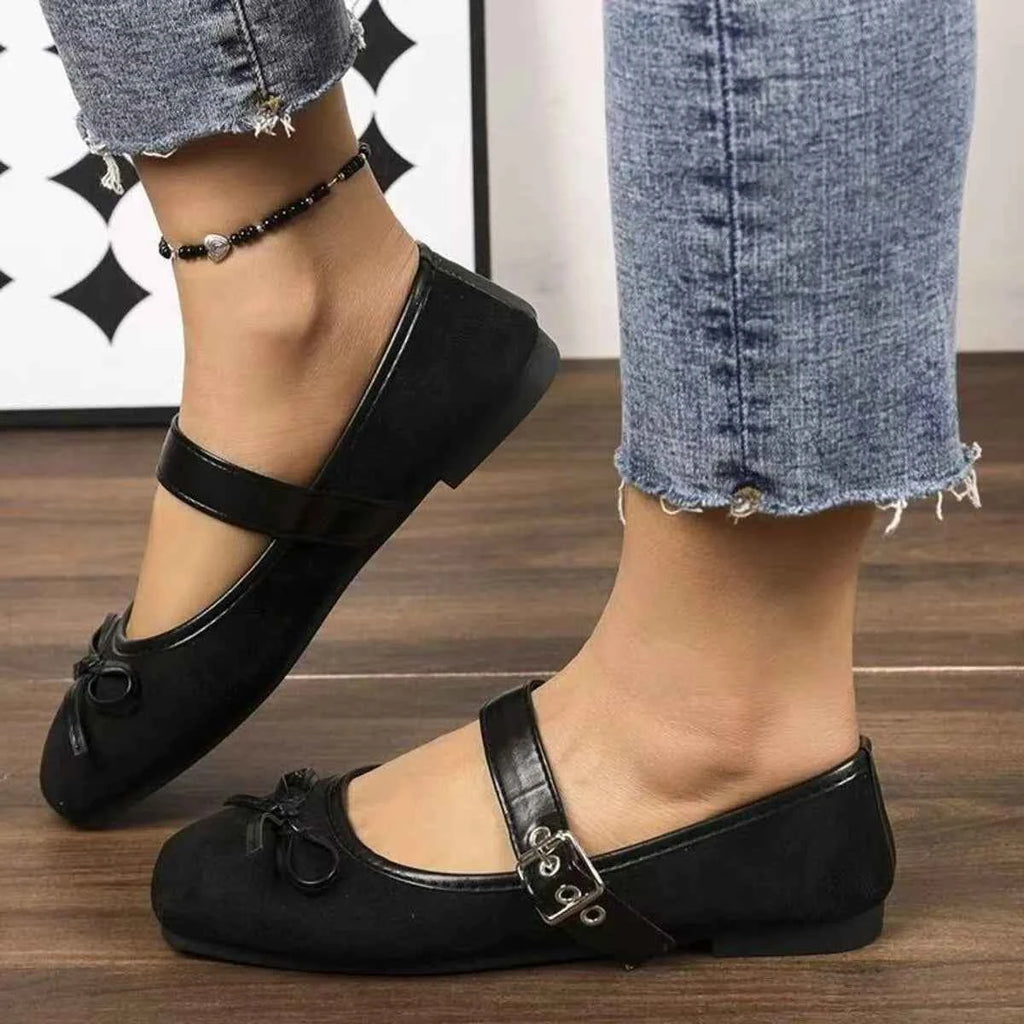 Bow Detail Mary Jane Loafers Black f0d3f06ddc5645b98cf682e08b419f10-Max-Origin
