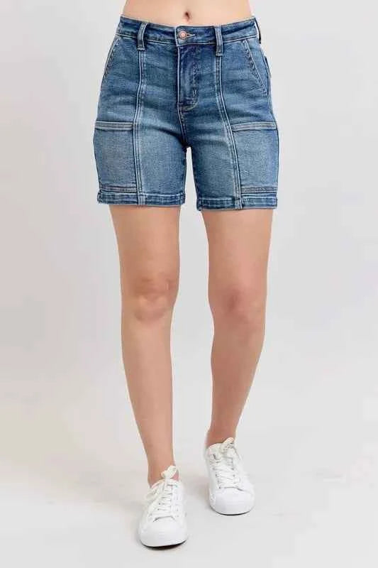 Judy Blue Full Size High Rise Denim Shorts Plus Size f0d5797a-20a5-4f6a-89cb-5539fa9a5c2d-Max