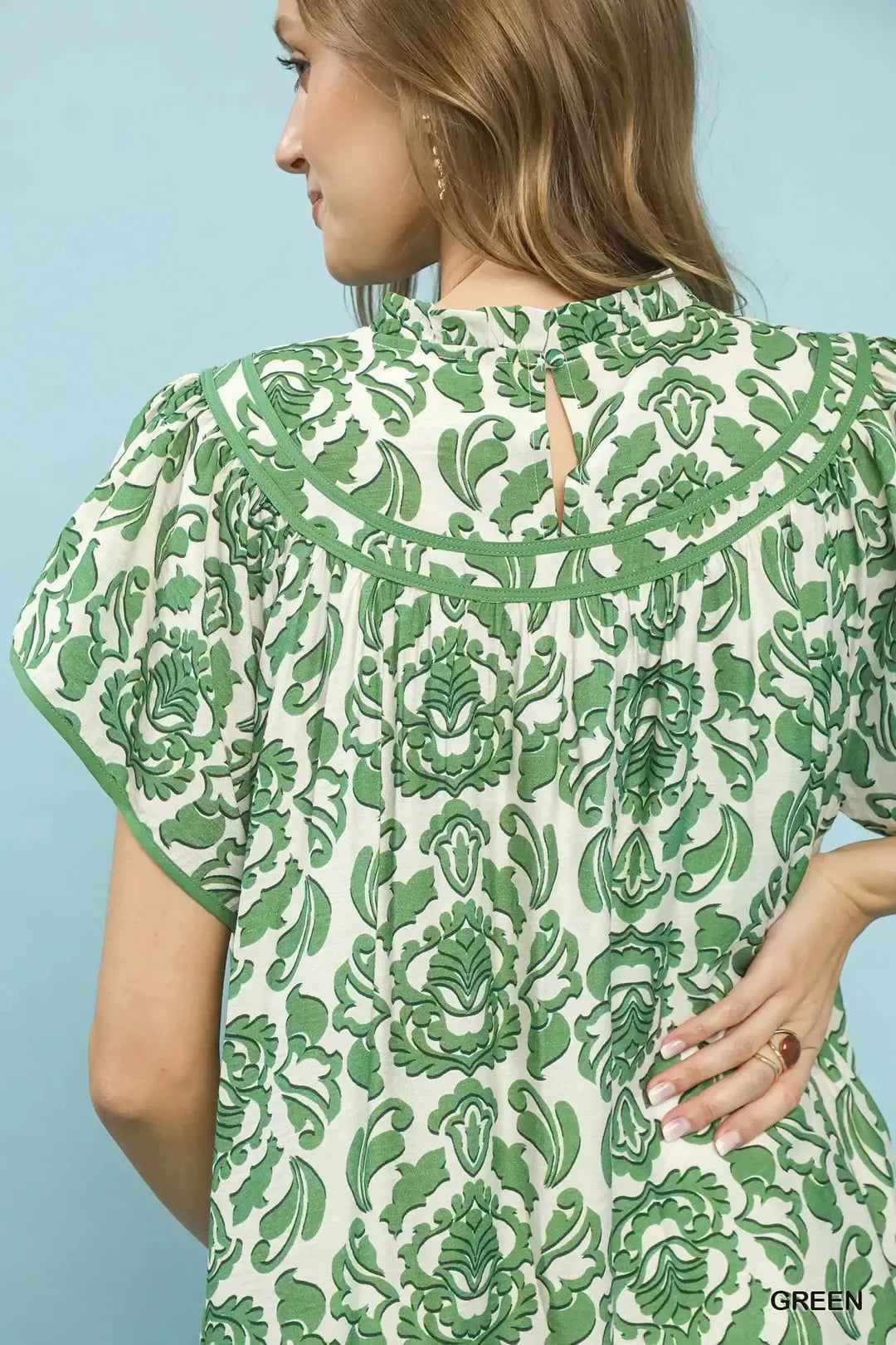 Umgee Abstract Print Babydoll Mini Dress f0d6d2d5-317a-4792-a354-1a8a0b9c6d2a-Max-Origin