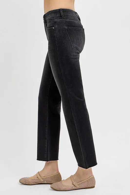 RISEN Tummy Control Mid Rise Crop Straight Jeans f0d9185f-c971-4372-851a-177ad3825d04-Max