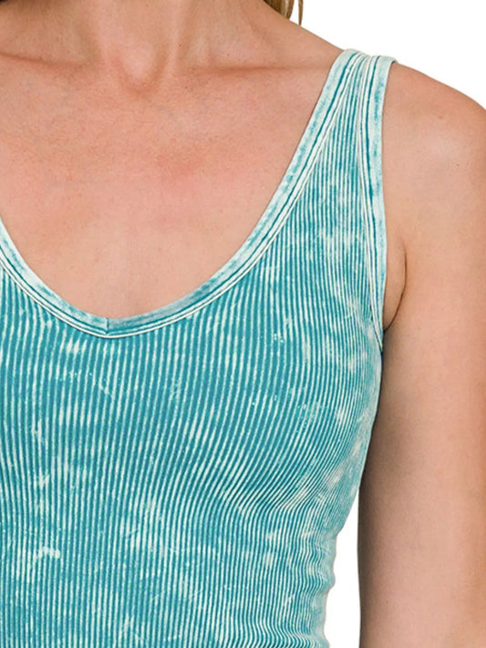 2 Way Neckline Washed Ribbed Seamless Tank Top f0dbc832-b032-498b-953b-248ada53fdff-Max-Origin