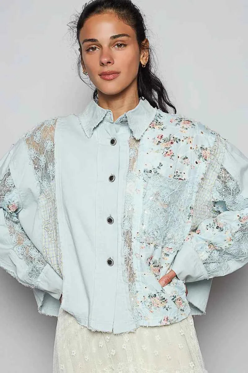 POL Floral Long Sleeve Shirt with Lace Panel Details f0f15106-df65-4ae1-8b05-6704e81ed7de-Max-Origin
