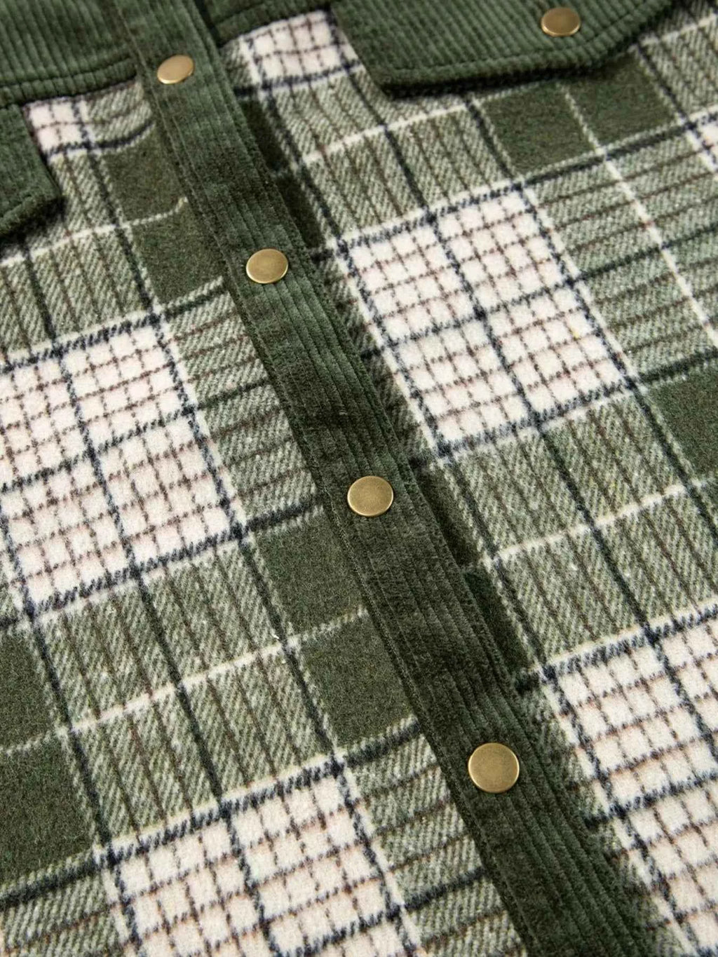 Plaid Button Up Long Sleeve Shacket f0f954cc90844ae5973954db0f3990b7-Max-Origin