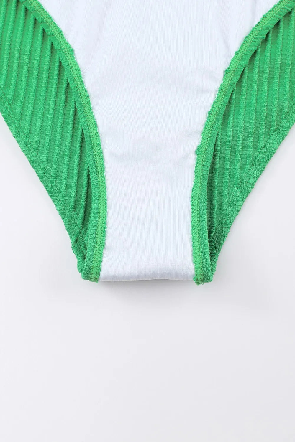 Textured Contrast Banding Bikini High Waist 2pcs Swimsuit f10f3af5-afba-45c8-a036-993705286b4c-Max-Origin