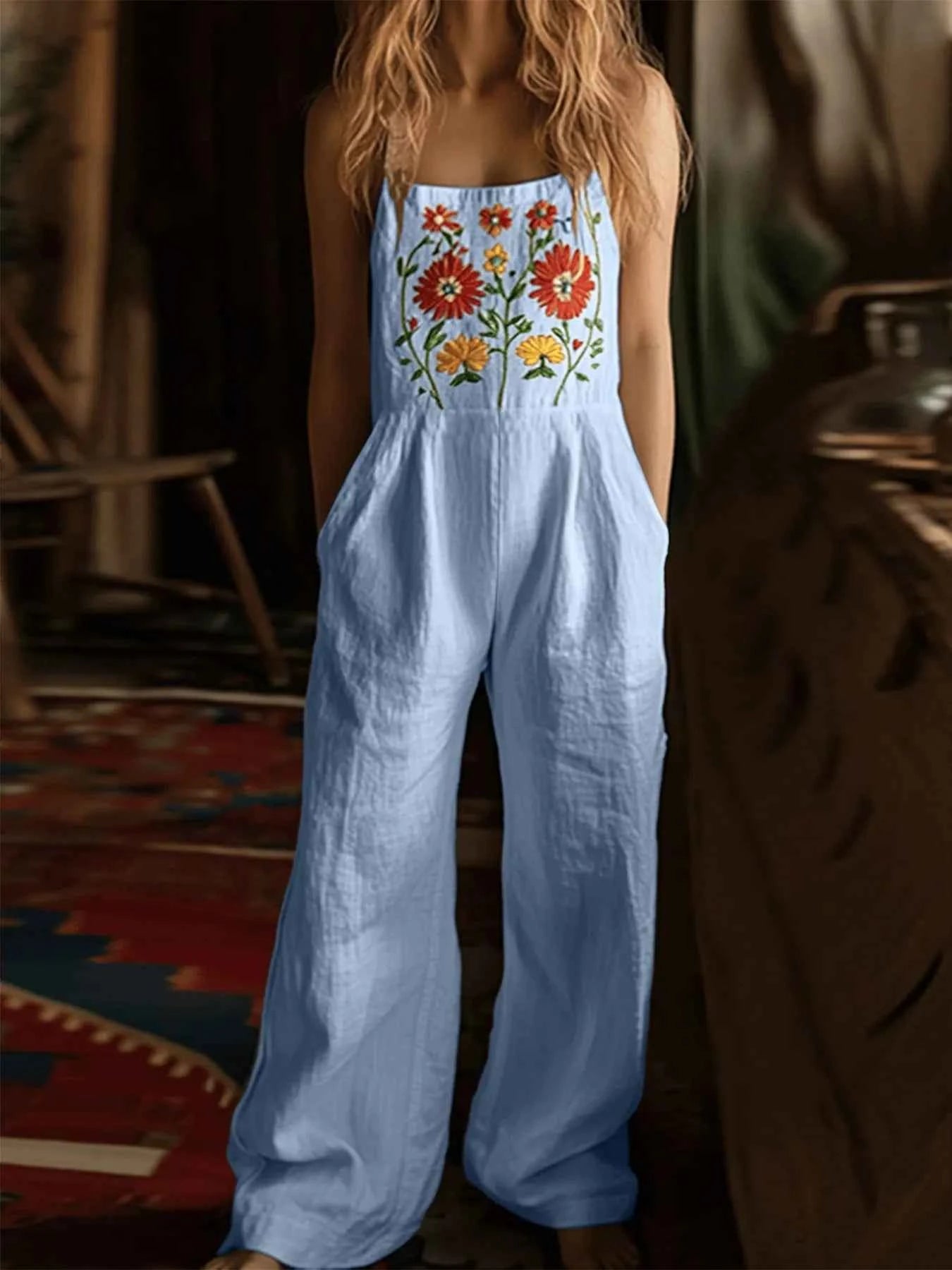 Floral Embroidered Wide Leg Jumpsuit f11d86ed-7088-45f0-9a7b-65e6db7ad017-Max-Origin