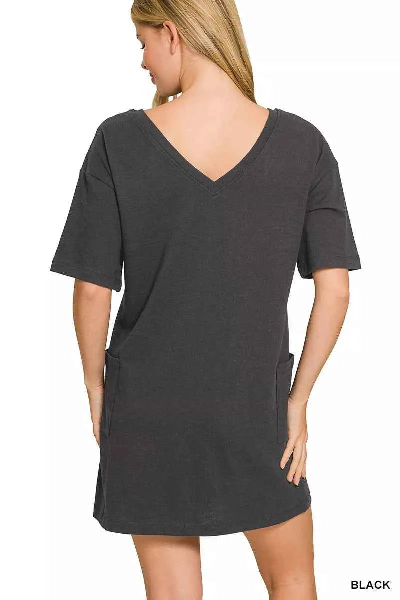 Zenana V or Scoop Neck Reversible 2-Way T-Shirt Dress f169360c5c3748c1851f99baec317986-Max-Origin