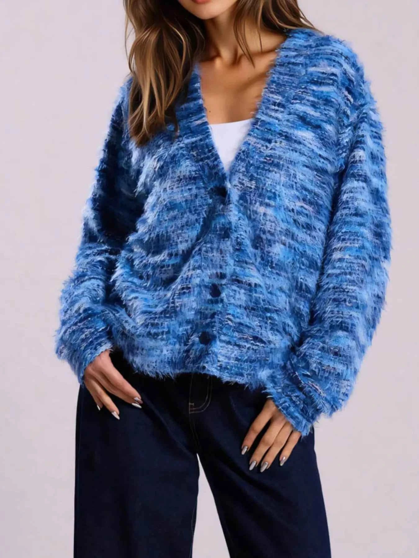Fuzzy Button Down Chunky Cardigan f1870ac3-7226-490c-a3fa-d4c6a84ff9e4-Max-Origin