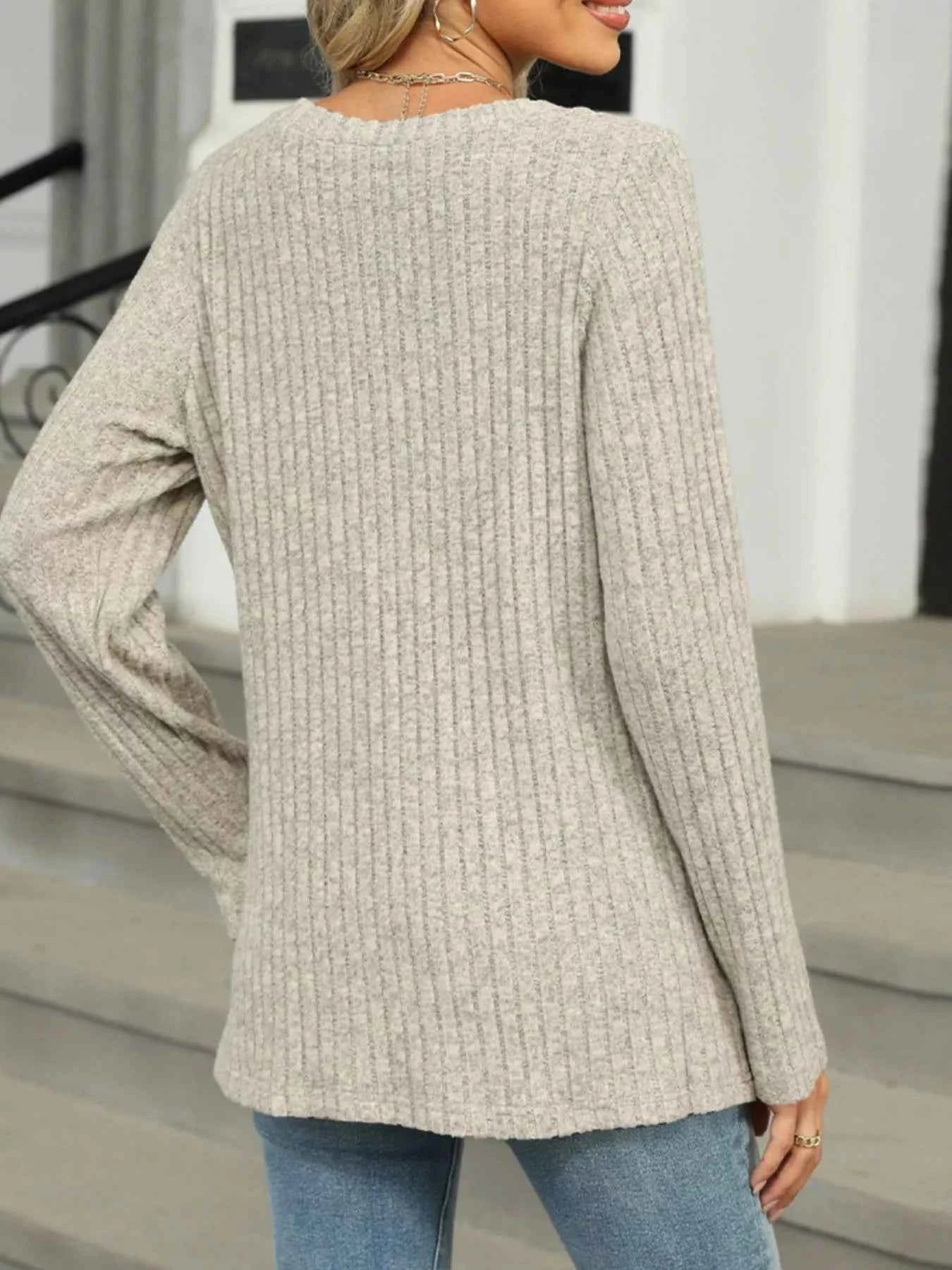 Ribbed Round Neck Long Sleeve Top f189068d-cdd1-47a6-b0bf-a3bc26a9adf2-Max-Origin