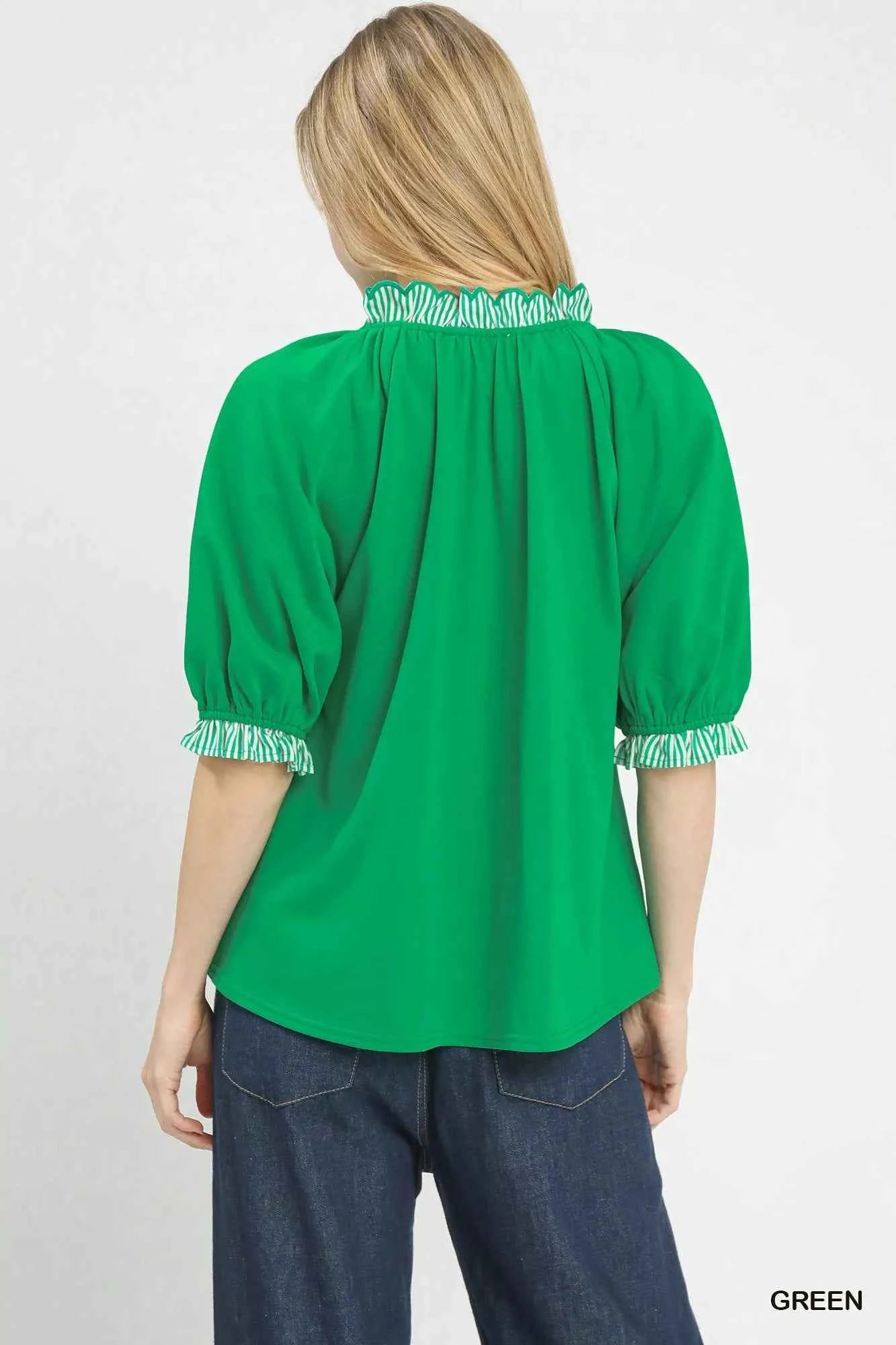 Umgee French Terry Collared Top f1b117fb-5ee3-4904-92ba-5130932d9de4-Max-Origin