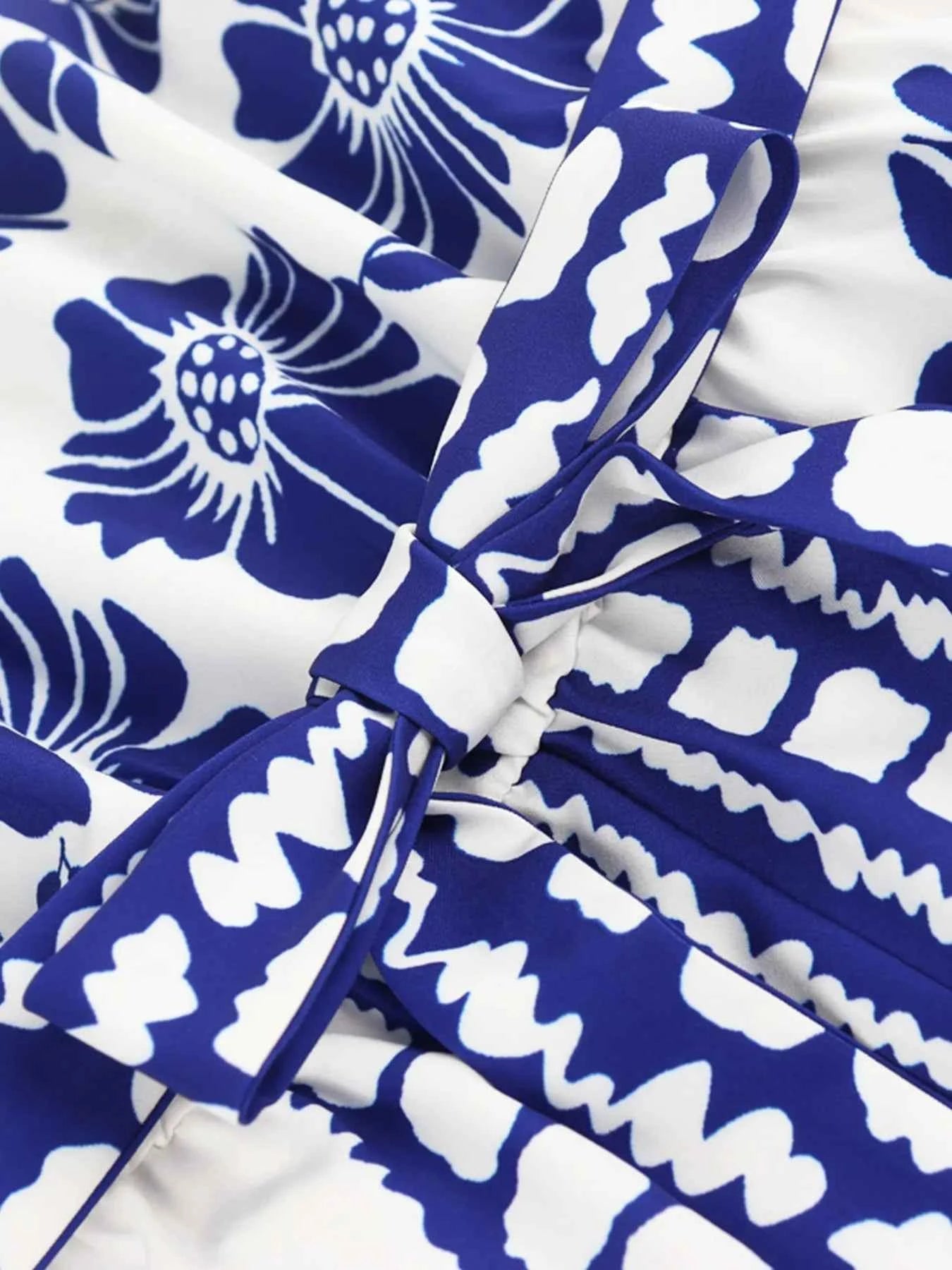 Printed Tube Tie Waist Romper f1d01146-6349-424e-b2cb-f8af36dd6b73-Max-Origin