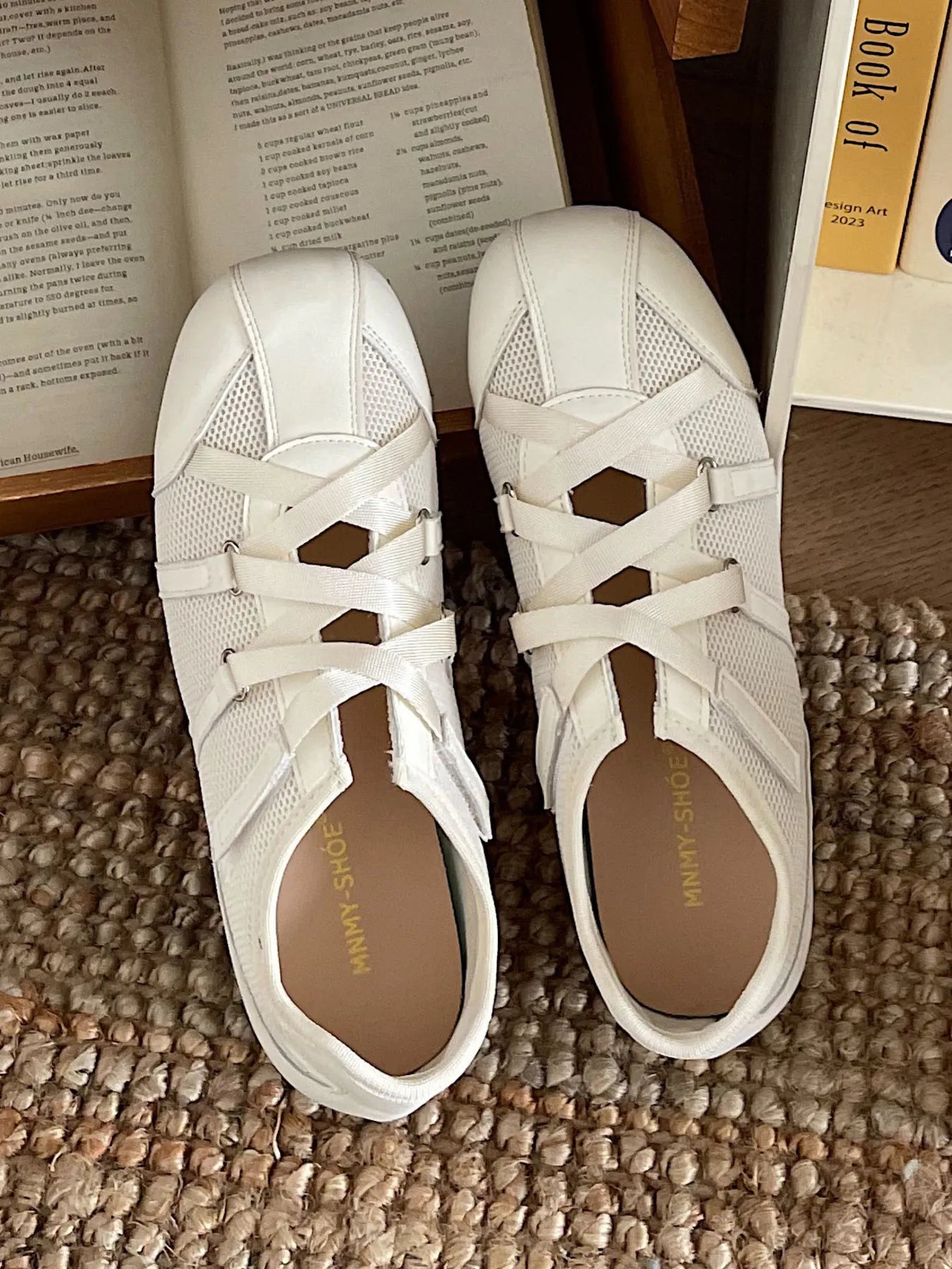 Cross-Strap Comfort Mule Loafers Beige f1d75a7a27dd4150ab9ca7b67806b45c-Max-Origin