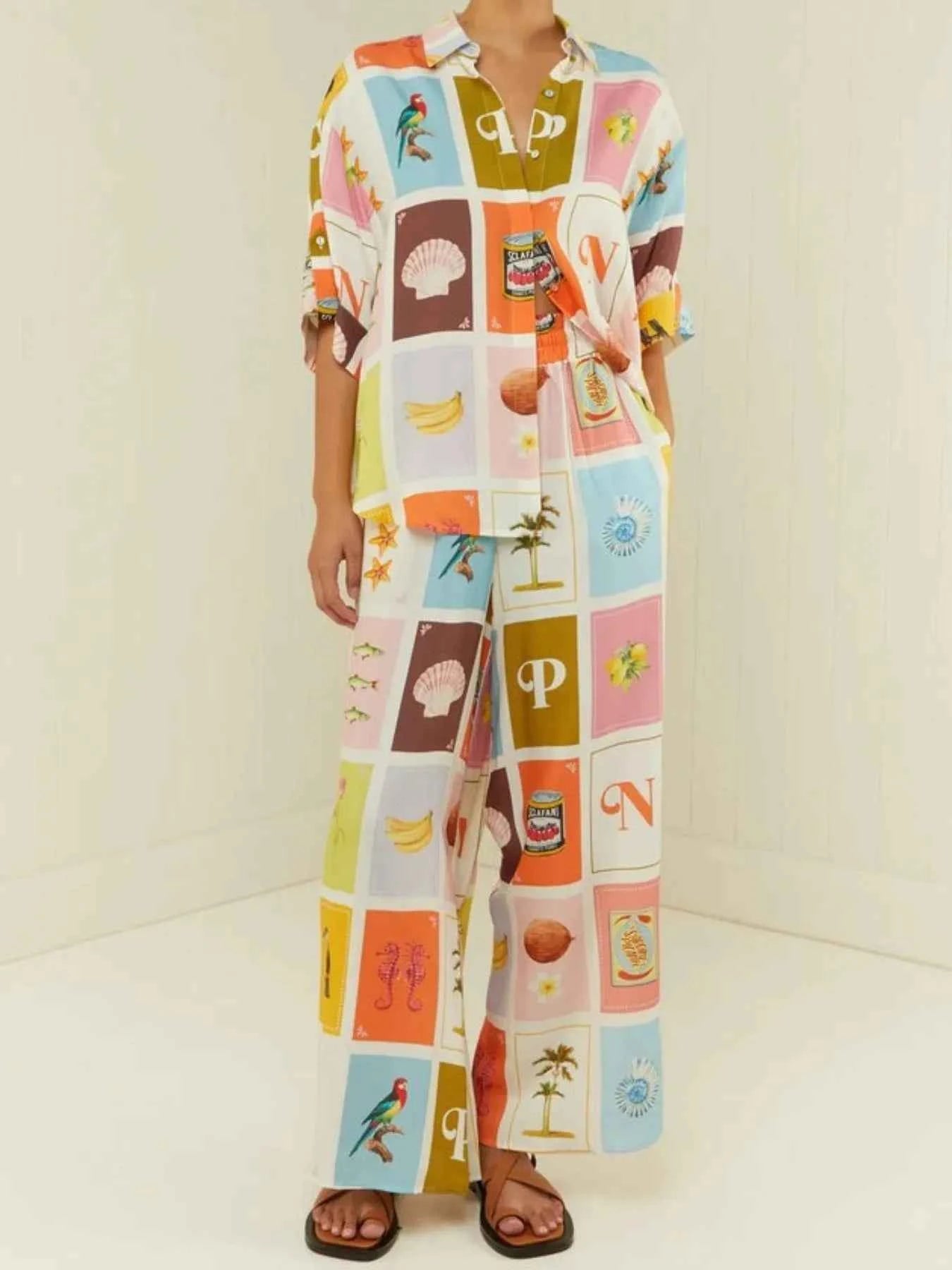 Printed Button Up Shirt and Pants Set Multicolor f1eb0c15-01e1-4f42-895f-d6d82dc3cf0f-Max-Origin