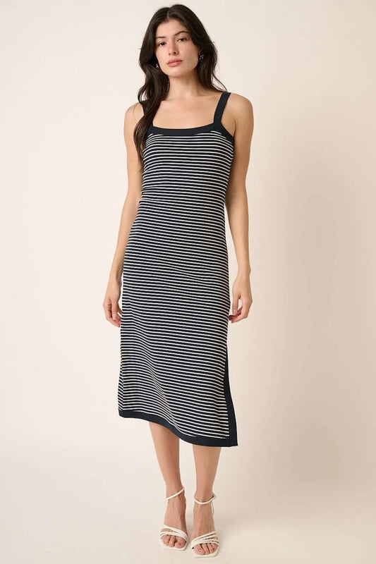 Contrast Striped Midi Cami Dress f21016c1-d06d-48c0-9b55-2af75fec671e-Max