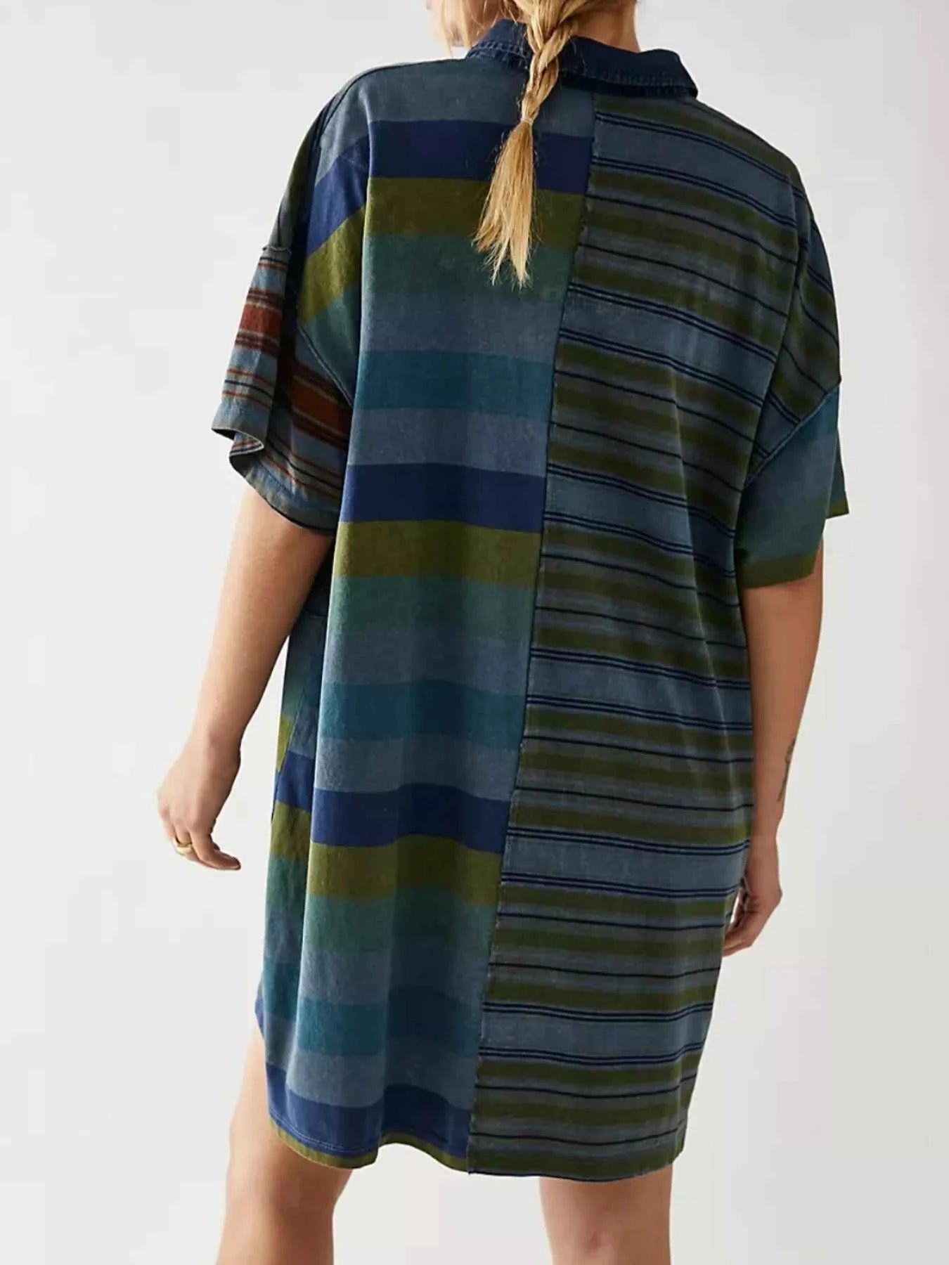 Striped Oversized Half Button Shirt Dress f23f6359-7a54-4f6f-9e2b-77be949c7569-Max-Origin