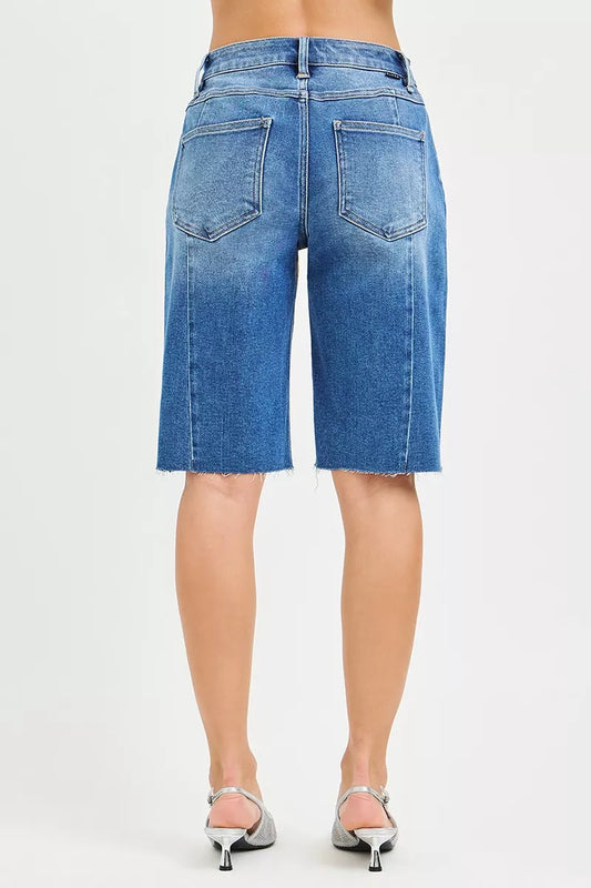 Raw Hem Slouchy Seamed Jorts f24da181-5ab8-40e3-b78d-52ade604b9a3-Max-Origin
