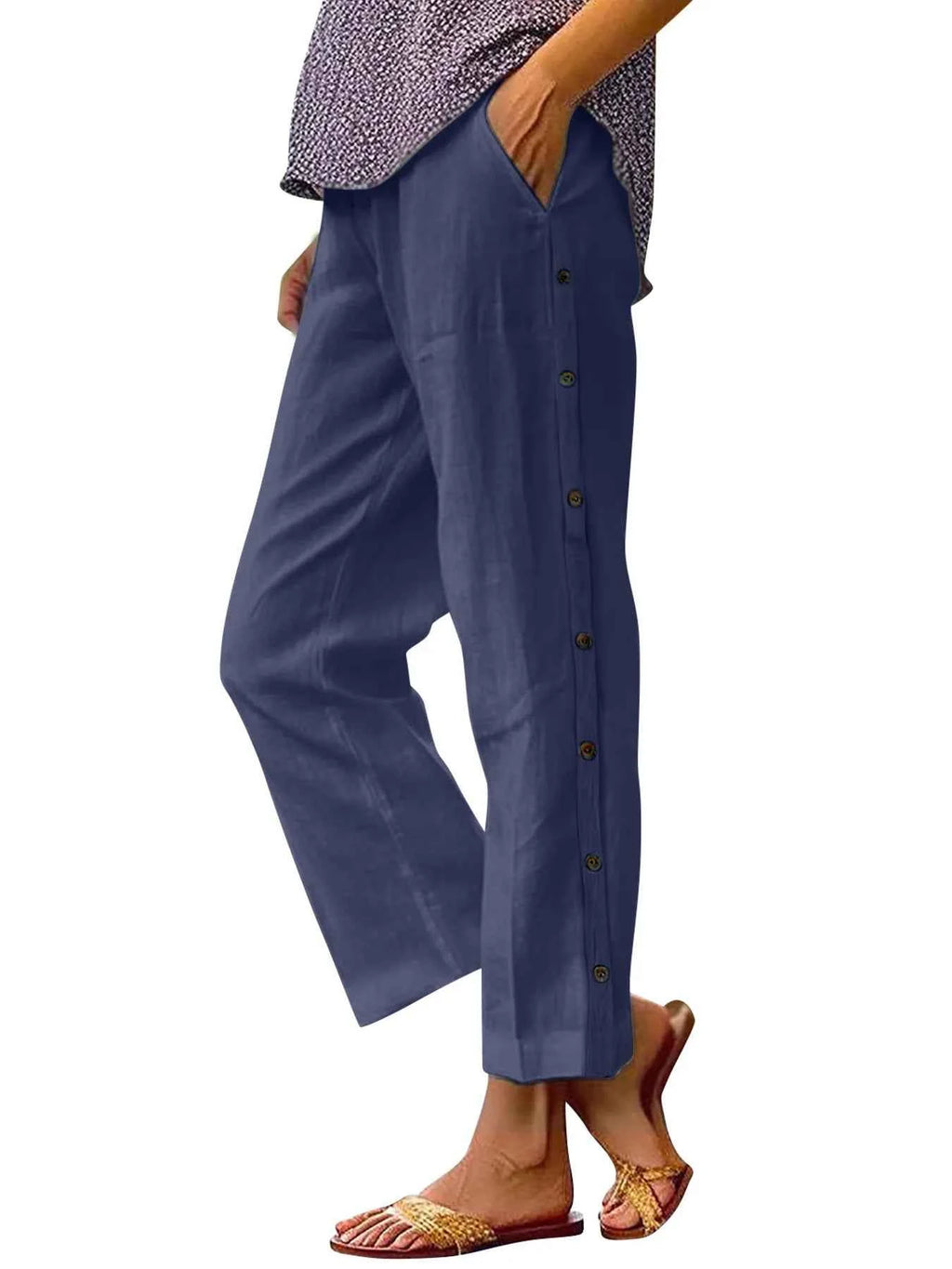 Full Size Side Decor Button Casual Wide Leg Pants Plus Size f262bbaf60fe4ff4bf92e4f1d6765d2d-Max-Origin
